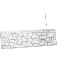 Клавиатура A4Tech Fstyler FBX50C (серебристый/белый) фото 3